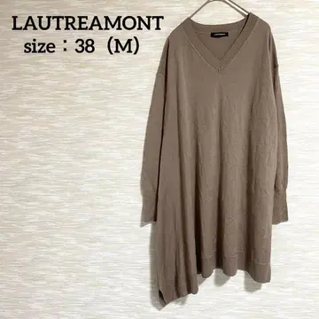 LAUTREAMONT 니트 원피스 [ M ] 무릎 기장 비대칭 0981