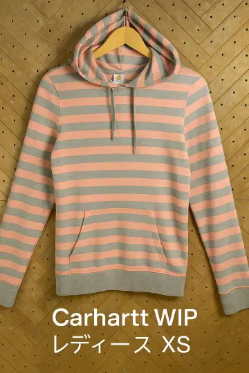 Carhartt WIP 여성용 후드티 XS 보더 얇은 소재 새상품급
