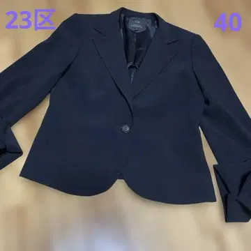 23구 블랙 자켓 원버튼 40