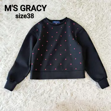 M'S GRACY 엠즈 그레이시 하트 자수 맨투맨 풀오버