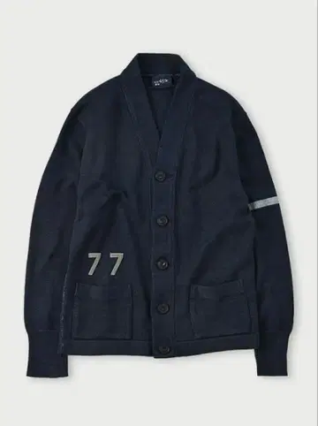 77 니트소의 908 레터드 가디건 인디고 45r