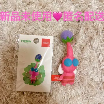 미사용 새상품 깃털 피크민 배지 마스코트 키링 닌텐도 브로치