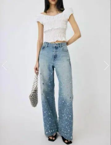 MOUSSY : DESTROYED MIDRISE BAGGY 사이즈 0
