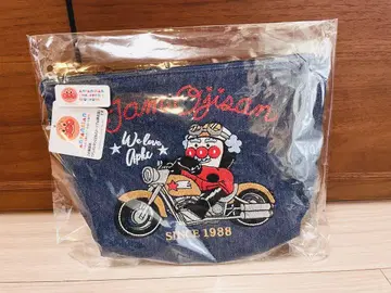 호빵맨 뮤지엄 잼 아저씨 바이크 파우치 네이비 반다이