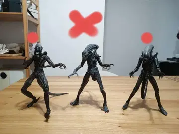 에이리언 피규어 2개 세트 (빨간색) SF 호러 alien