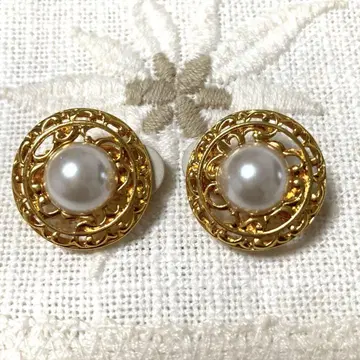 ANNE KLEIN 골드 귀찌 AK 빈티지