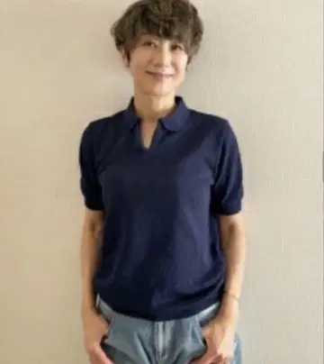 유나히카 라운드 카라 폴로 니트