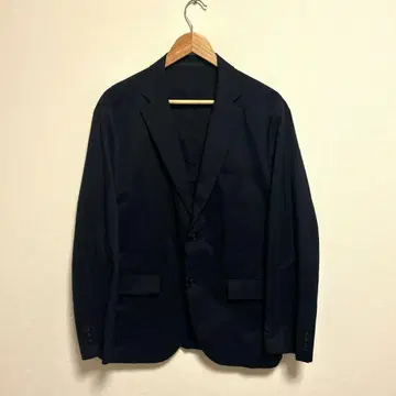 유니클로 감동 자켓 네이비 울트라 라이트 코튼 라이크 XL 슬림
