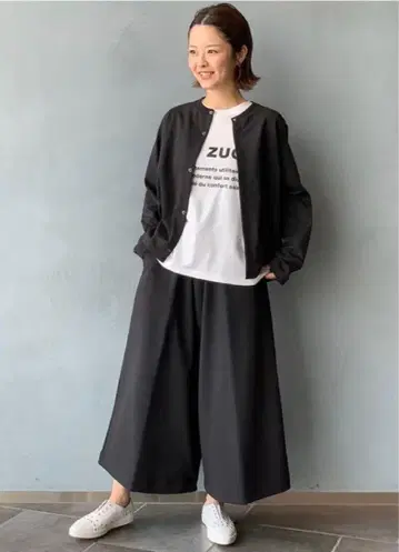 2021aw ZUCCa ( L ) Z_icon 인레이 블랙 가디건