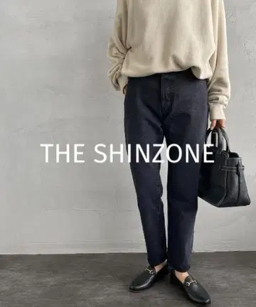 THE SHINZONE 가공 스키니 데님 팬츠 34 블랙 신존