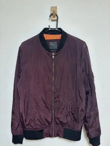 ZARA MAN 자라 MA-1 봄버 자켓 와인 레드 M 사이즈