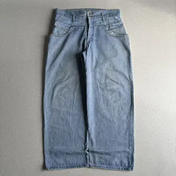 (구제 의류) 90s USA BAXIS 초와이드 데님 배기 팬츠 와이드