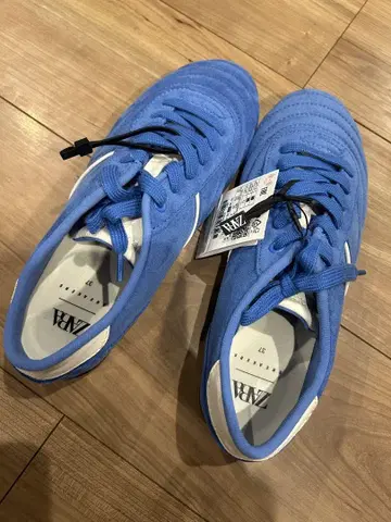 ZARA 블루 스니커즈 37 24.0 새상품