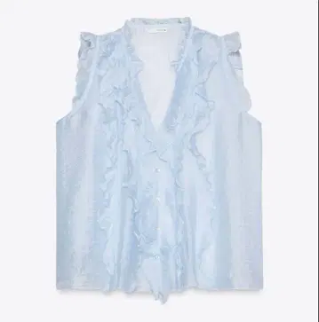 ZARA 프릴 장식 상의 수입