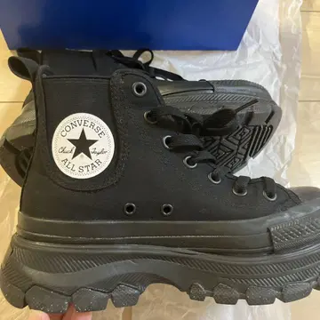 Converse All Star 블랙 하이컷 통굽 스니커즈