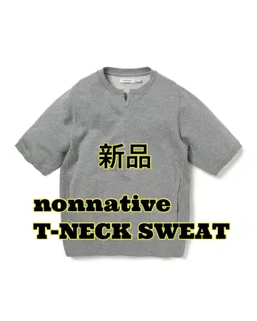 새상품 일본제 nonnative 반팔 맨투맨 T-NECK 논네이티브