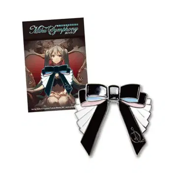 하츠네 미쿠 심포니 2019 리본 브로치 핀 배지 매지컬 미라이