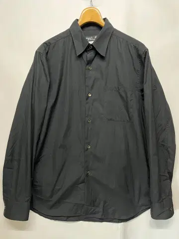깨끗한 90's 빈티지 에네스베 코튼 긴팔 셔츠 블랙 사이즈 3
