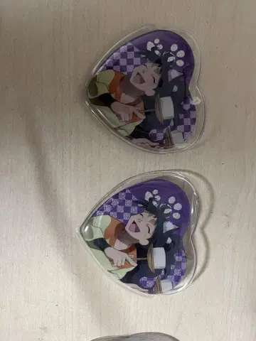 닌타마 란타로 난자타운 쿠쿠치 헤이스케 캔뱃지 2개 세트