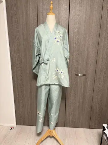 기모노 리메이크 호몬기 지 무카몬 순수 실크 사부로