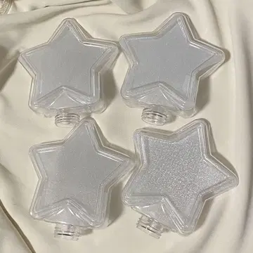 별 모양 투명 용기 4개 세트