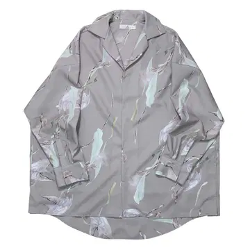 balmung 그래픽 빅 셔츠 - Sand Grey XL