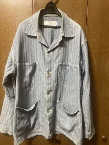 80's UNIVERSAL OVERALL 헤링본 데님 커버올 40