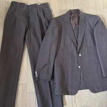 쇼와 레트로 일본제 70s 빈티지 남성용 싱글 수트