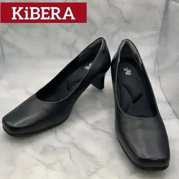 키비라 올블랙스 스퀘어 펌프스 와이드핏