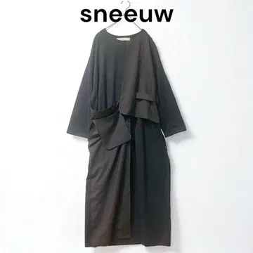 새상품급 sneeuw 스뉴 레이어 원피스 블랙
