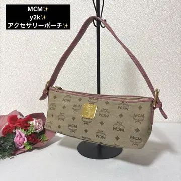 MCM MCM 액세서리 파우치 핑크 가죽 y2k