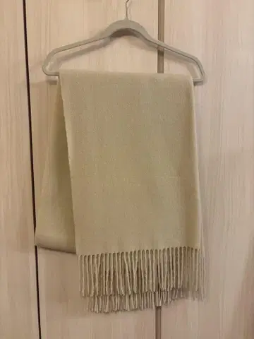 ASAUCE MELER 베이지 프린지 숄