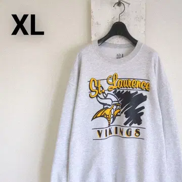 구제 의류 프룻 오브 더 룸 맨투맨 그레이 NFL VIKINGS XL