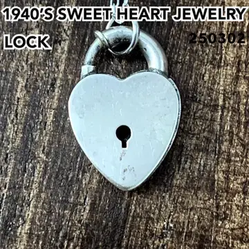 스위트하트 주얼리 자물쇠 실버 빈티지 목걸이 NAVY1