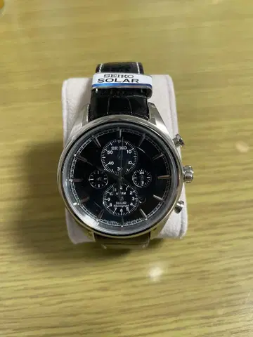 [ SEIKO ] 손목시계 남성용 솔라 100m 방수 손목시계