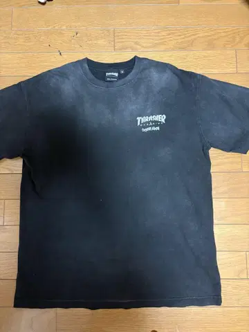 THRASHER 스케이트 락 T셔츠 블랙