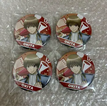 은혼 로손 스토어100 캔뱃지 오키타 소고 4개