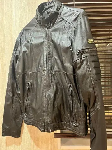 G-Star RAW 블랙 가죽 자켓 (라이더스) Size:M