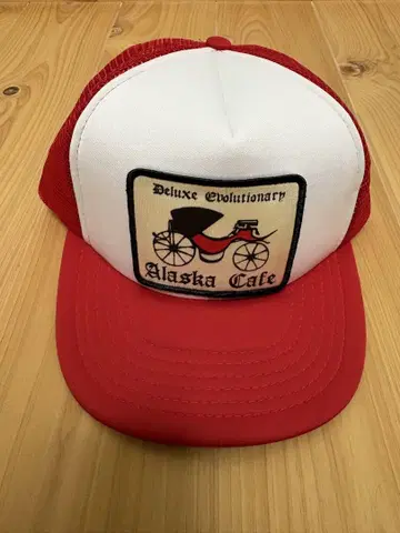 기업계 메쉬 캡 트래커 캡 레드 데드스탁