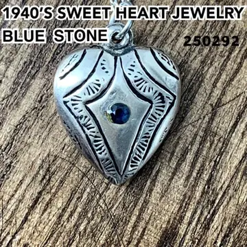 스위트하트 주얼리 블루스톤 실버 빈티지 목걸이1