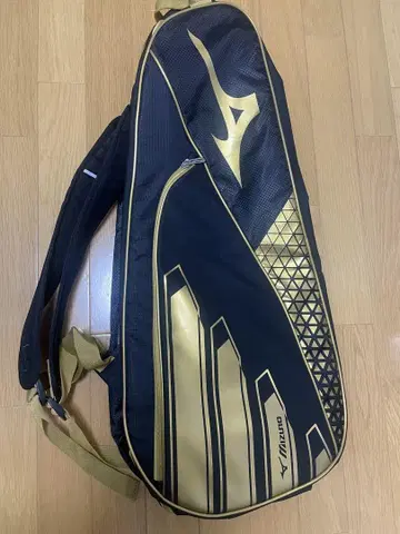 [ 미사용 새상품 ] Mizuno 라켓백 네이비/골드