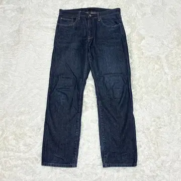 UNIQLO 다크 블루 스트레이트 데님 팬츠 카이하라 청바지 w33