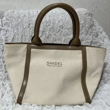 snidel 캔버스 로고 백