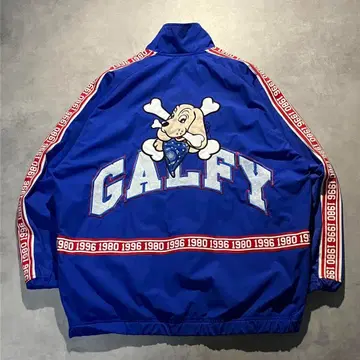 GALFY 사이드 라인 로고 나일론 자켓 저리