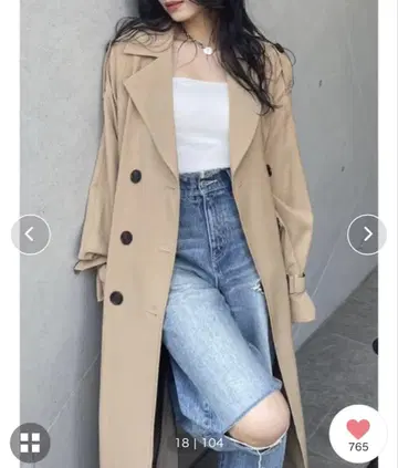 EVRIS 오버 사이즈 트렌치코트