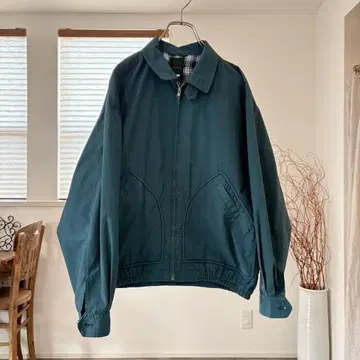 새상품급 블루종 점퍼 L 빈티지 그린 구제 의류 크롭 빅