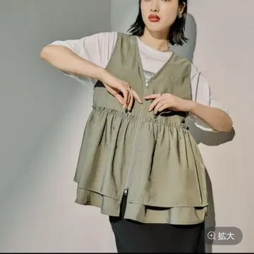 렙심 개더 WZIP 베스트 카키