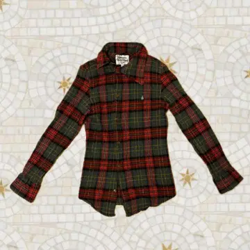 Vivianne Westwood 체크 셔츠 니트 헤이세이 y2k