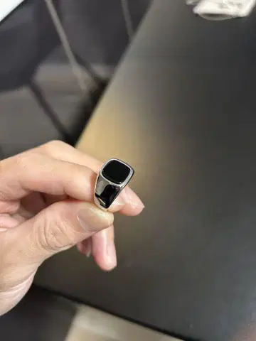 [ 13Lue ] Black rounded ring 15호