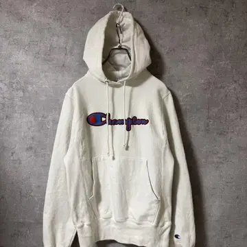 챔피온 리버스 위브 맨투맨 후드티 화이트